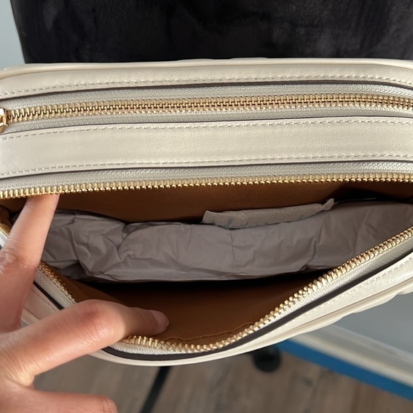 Coach Jes Chalk Puffy Crossbody Linear Quilting Leather C1569 -NWT Mob Wife - Picture 10 of 12